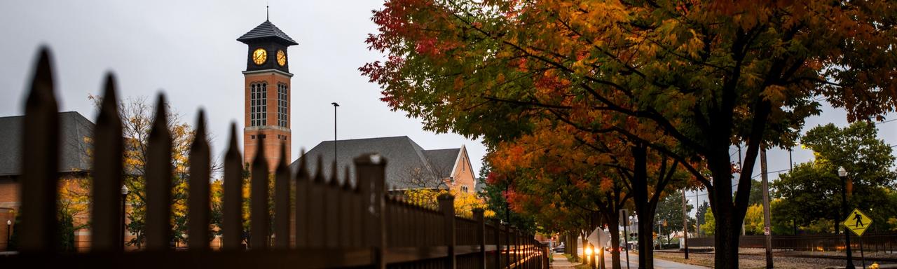 Downtown campus during autumn